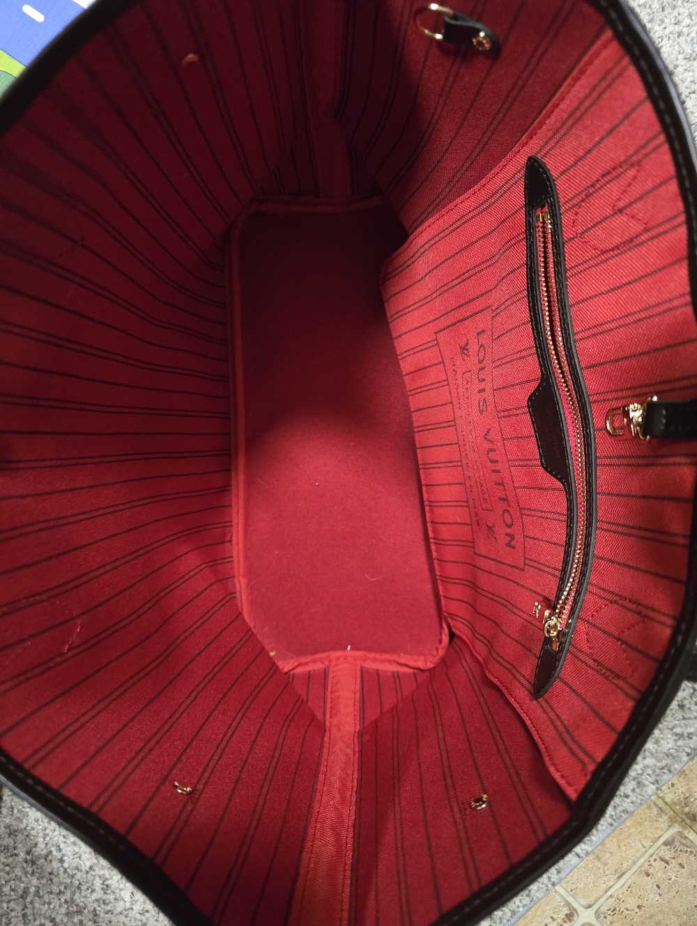 Source Unknown Brown Checkered Tote Bag with Dark Brown Handles - Picture 10 of 10